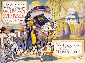 (Pérolas da Wikipedia) Official program - Woman suffrage procession March 3, 1913