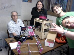 DQ, Oda, Bolinho de Chuva, Pitanga e Aleph na primeira sede do Garoa (CCD) - Foto: Juca