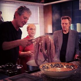 Anthony Bourdain, Lidia Bastianich e Christopher Walken